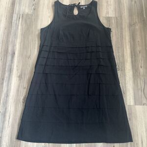 Gap Black Ruffle Sleeveless Casual Work Spring Summer Dress Size 12